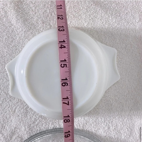 Vintage England Pyrex Blue Iris Casserole Dishes X2 W One Lid - Picture 12 of 16